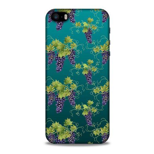 Frutix Üzüm 01 Apple iPhone SE Kılıf Desenli Silikon