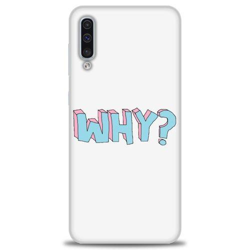 Samsung Galaxy A30S Kılıf HD Baskılı Kılıf - Why + Tam Ekran Koruyucu