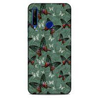 Huawei Honor 20 Lite Kılıf Kelebek Etkisi (32) Soft Silikon Kılıf Turunu Sarı