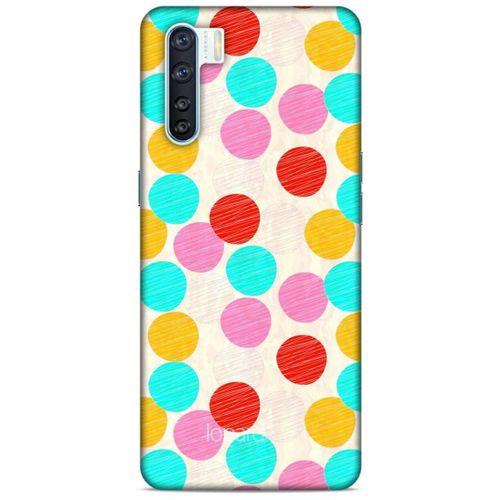 Oppo A91 Kılıf Pastel Renkler (30) Silicone Case Turkuaz Pembe
