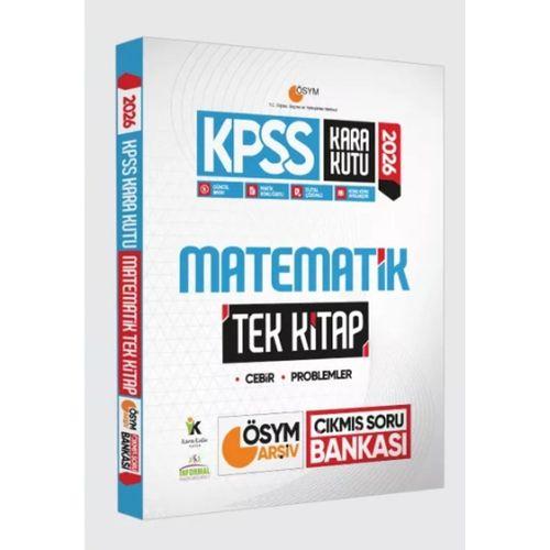 2026 KPSS Kara Kutu TEK KİTAP Matematik ve Geometri ÖSYM Çıkmış Soru Bankası 2li SET Konu Özetli