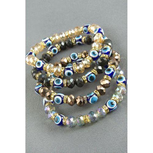 Nazar Taşlı Kristal Bileklik