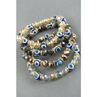 Nazar Taşlı Kristal Bileklik