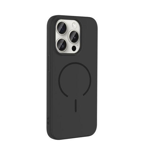 Apple iPhone 15 Pro Kılıf M-safe Şarj Özellikli Zore Meta Kapak