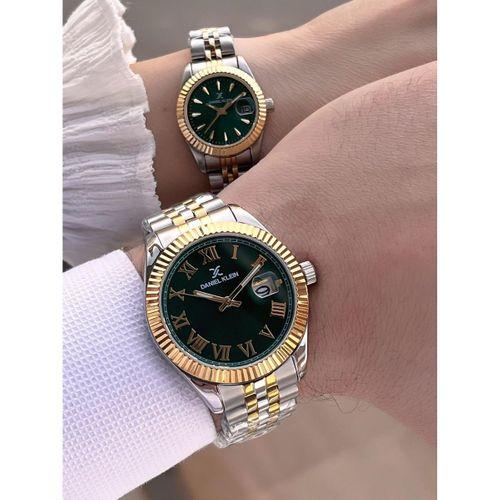 Daniel Klein Vip Seri Çelik Kordon Bileklik Hediyeli 2 Yıl Garantili 3 Atm Cift Saati CF.10030C3