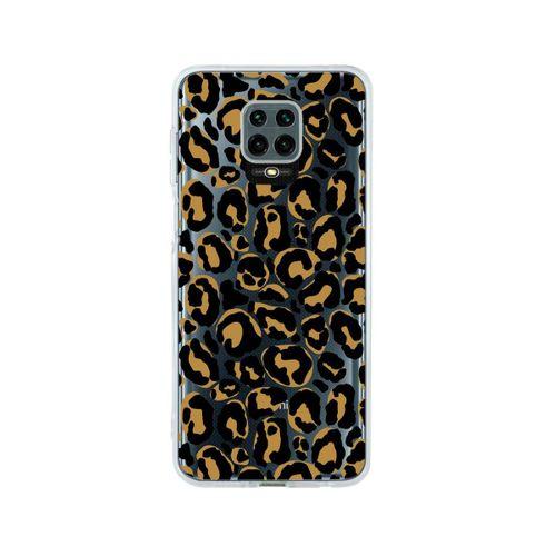 Redmi Note 9 Pro Leopar Desenli Premium Şeffaf Silikon Kılıf