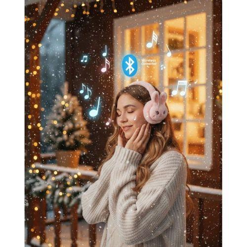 Kablosuz Tavşan Tasarımlı Bluetooth Kulaklık Tf Kart Girişli