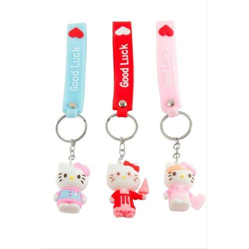 Kedi Çzgflm Karakteri Silikon Anahtarlık