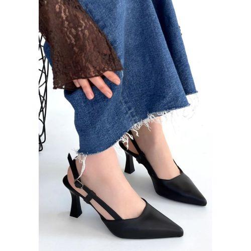 Hoost Siyah Cilt Topuklu Ayakkabı