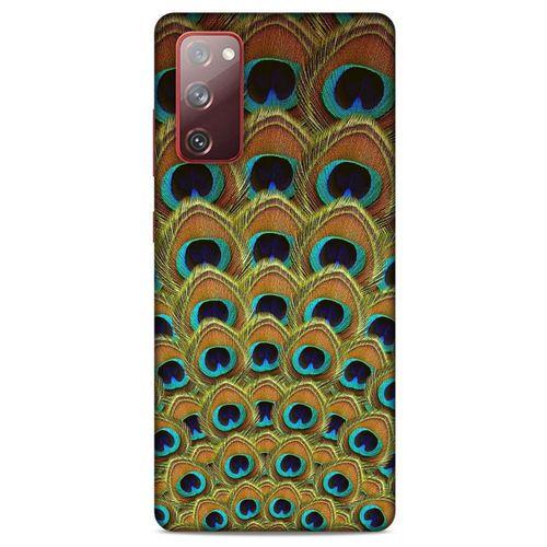 Samsung Galaxy S20 Fe Kılıf Desenli Özel Seri Tüyler (4) Koruma Kılıfı