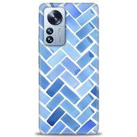 Xiaomi Mi 13 Lite Kılıf HD Baskılı Kılıf - Mavi + Tam Ekran Koruyucu