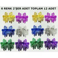 Vegas Casino Temalı Parti Gözlüğü 6 Renk 12 Adet