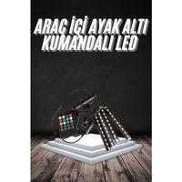 Rgb Işıklı Araç İçi Aydınlatma Kumandalı 12'li Led Işık Renk Değiştirebilen