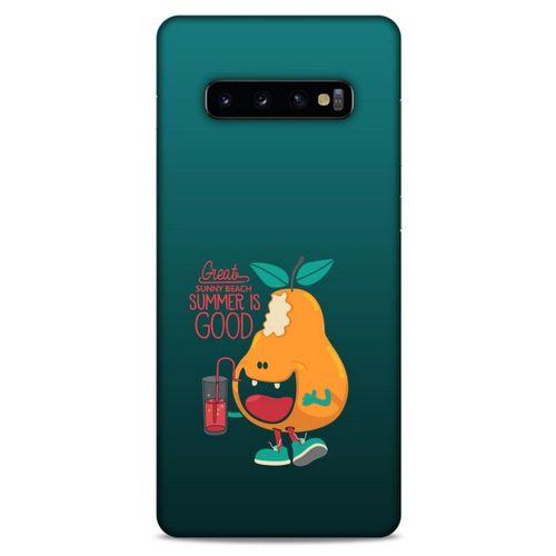 Frutix Armut 02 Samsung Galaxy S10 Plus Kılıf Desenli Silikon