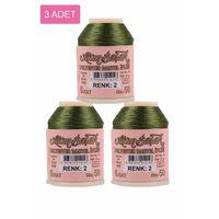 3 Adet Altınbaşak Oya ve Dantel İpi 20 gr - Royaleks - No: 002