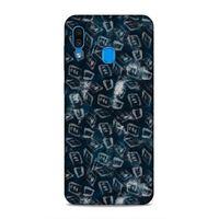 Samsung Galaxy A30 Uyumlu Kılıf Utopia (30) Silicone Case Pembe Yeşil