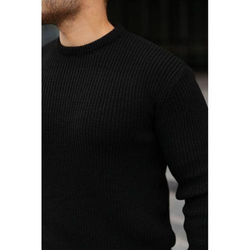 Erkek Bisiklet Yaka Örme Kazak