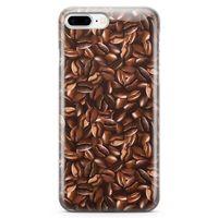 Apple iPhone 7 Plus Kılıf Çekirdek Kahve Arka Kapak Koruma Desenli Full Koruyucu