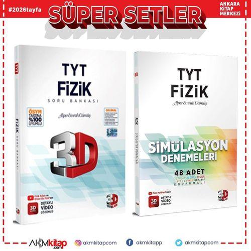 3D Yayınları TYT Fizik Soru Bankası ve Deneme Seti 2 Kitap