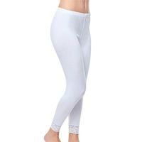 Tutku 157 Bayan Beli Lastikli Dantelli Uzun Tayt