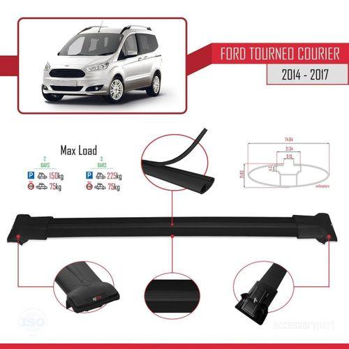 Ford Tourneo Courier 2014-2017 Arası ile uyumlu FLY Model Ara Atkı Tavan Barı SİYAH