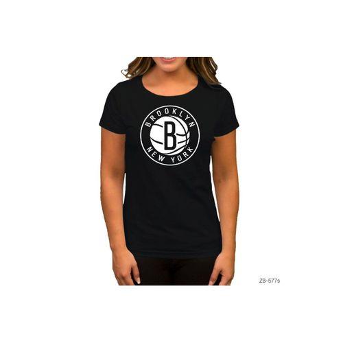 Brooklyn Nets  Siyah Kadın Tişört