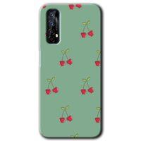 Realme 7 Kılıf HD Desen Baskılı Arka Kapak - Kiraz Berry