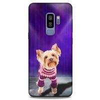 Samsung Galaxy S9 Plus Kılıf Köpek Kıyafetleri (13) Silikon Kap Yorkshire Terrier Kazak