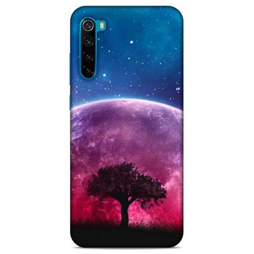 Lopard Xiaomi Redmi Note 8T Uyumlu Kılıf Gece'S (39) Liquid Crystal Kılıf Pembe Ay