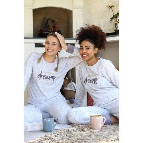 Polar Kadın Pijama Takımı Ekru