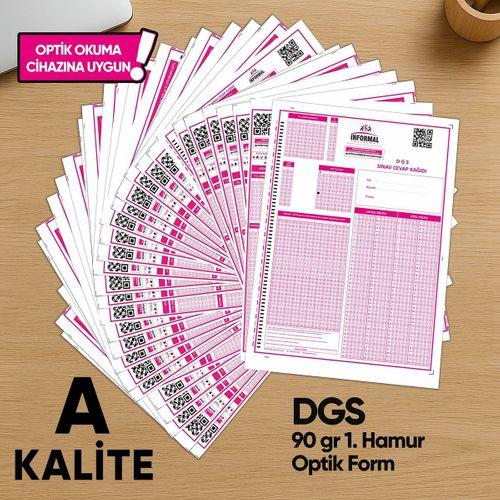 DGS Deneme Sınavları İçin 500 Adet (90 GR) Optik Form - Optik Okuma Uyumlu