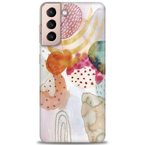 Samsung Galaxy S21 Plus Kılıf HD Baskılı Kılıf - Sanatsal Çalışma + Tam Ekran Koruyucu