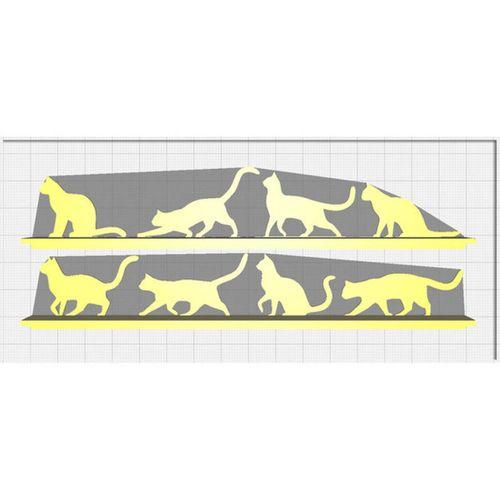 Monitörde Yürüyen Kediler (Bu ürün Sadece Plastik parçadır - Almadan Önce Soru Sorabilirsiniz)