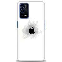 Oppo A55 Kılıf HD Baskılı Kılıf - Siyah Elma + Tam Ekran Koruyucu