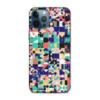 Apple iPhone 12 Pro Max Uyumlu Kılıf Insomnia (40) Fit Silikon Kılıf Minik Kareler