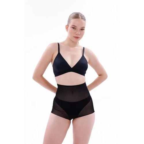 Siyah Mı Emay 2706 Lazer Tül Toparlayıcı Slip Hayalet Külot Korse