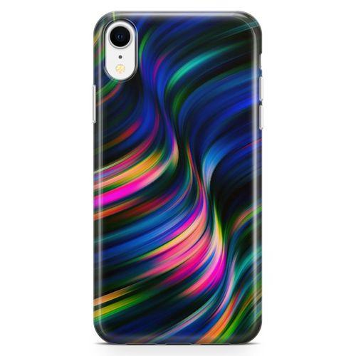Apple iPhone XR Kılıf Boya Dalgası Arka Kapak Koruma Desenli Full Koruyucu