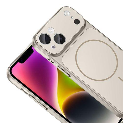 Apple iPhone 15 Kılıf Zore M-Safe Şarj Özellikli Kamera Korumalı Formen Kapak