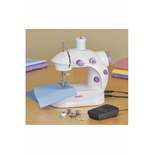 Işıklı Pedallı Dikiş Makinesi Mini Asw1 Beyaz Nakış