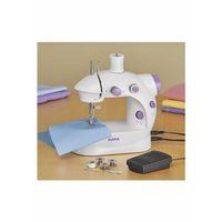 Işıklı Pedallı Dikiş Makinesi Mini Asw1 Beyaz Nakış