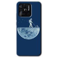 Redmi 10C Kılıf HD Desen Baskılı Arka Kapak - Uzay İşçisi