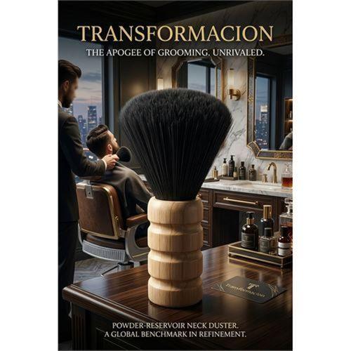 Profesyonel Ahşap Saplı Berber Ense Fırçası - Lüks Seri 722955