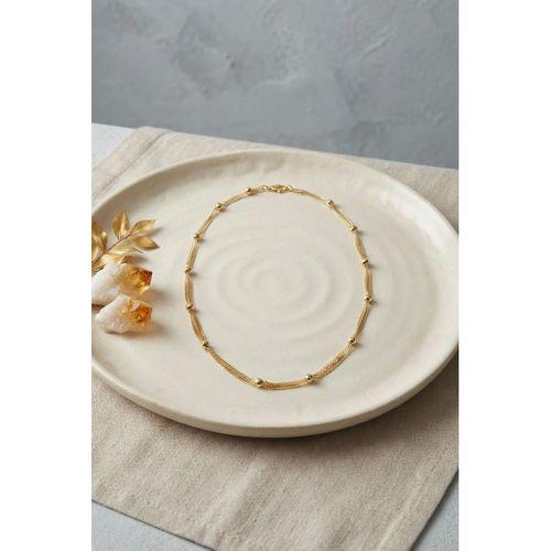 CM Top Zincirli Gold Renk 50 cm Kadın Kolye
