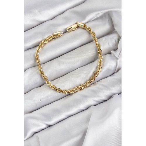 CM Singapur Model Zincir Gold Renk Kadın Bileklik