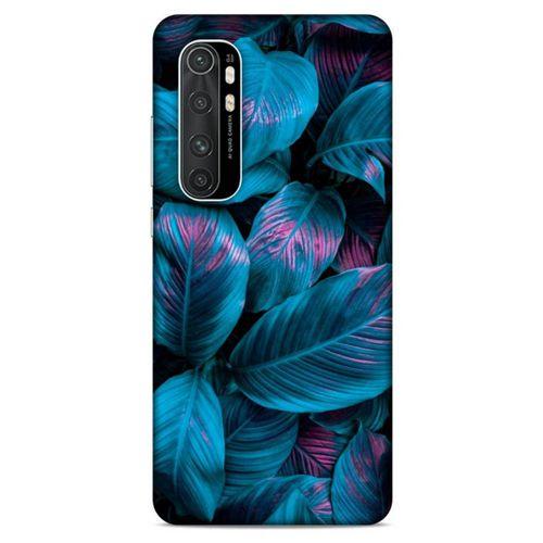 Xiaomi Mi Note 10 Lite Uyumlu Kılıf Mavi Delisi (48) Bumper Kılıf Yaprak