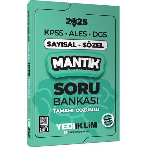2025 KPSS ALES DGS Sayısal Sözel Mantık Tamamı Çözümlü Soru Bankası Yediiklim Yayınları