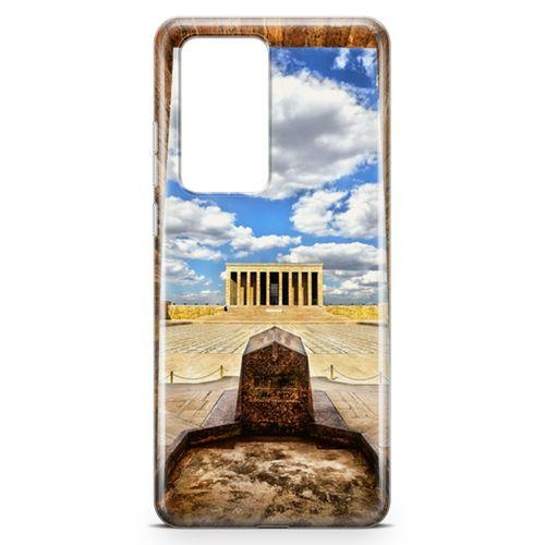 Huawei P40 Pro Kılıf Anıtkabir Perspektif Arka Kapak Koruma Desenli Full Koruyucu