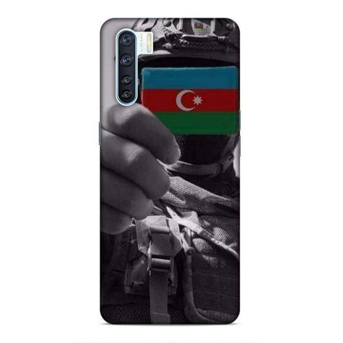 Oppo A91 Uyumlu Kılıf Azarbaijan (40) Fit Silikon Kılıf Asker