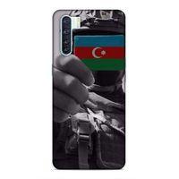 Oppo A91 Uyumlu Kılıf Azarbaijan (40) Fit Silikon Kılıf Asker