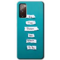 Samsung Galaxy S20 FE Kılıf HD Desen Baskılı Arka Kapak + Temperli Cam - Want You